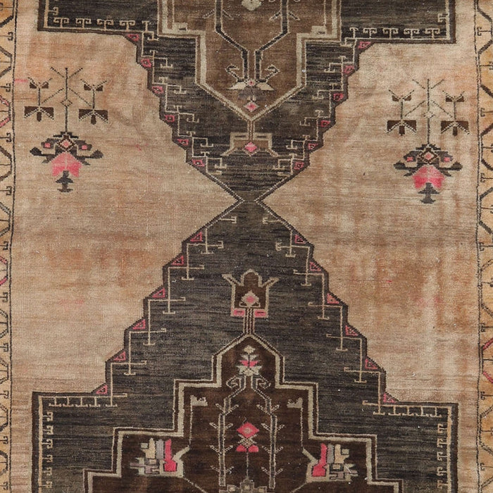 Machine Washable Traditional Bakers Brown Rug, wshtr3528