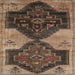 Square Traditional Bakers Brown Persian Rug, tr3528