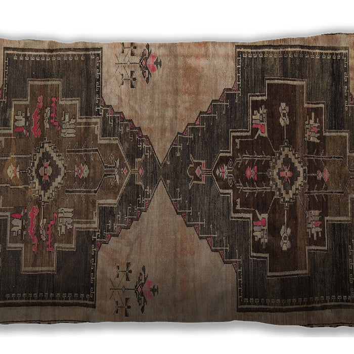 Traditional Classic Rectangular Bakers Brown Lumbar Throw Pillow, 13 inch by 19 inch, lbtr3528