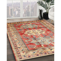 Traditional Red Geometric Rug, tr352