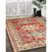 Traditional Red Geometric Rug in Family Room, tr352