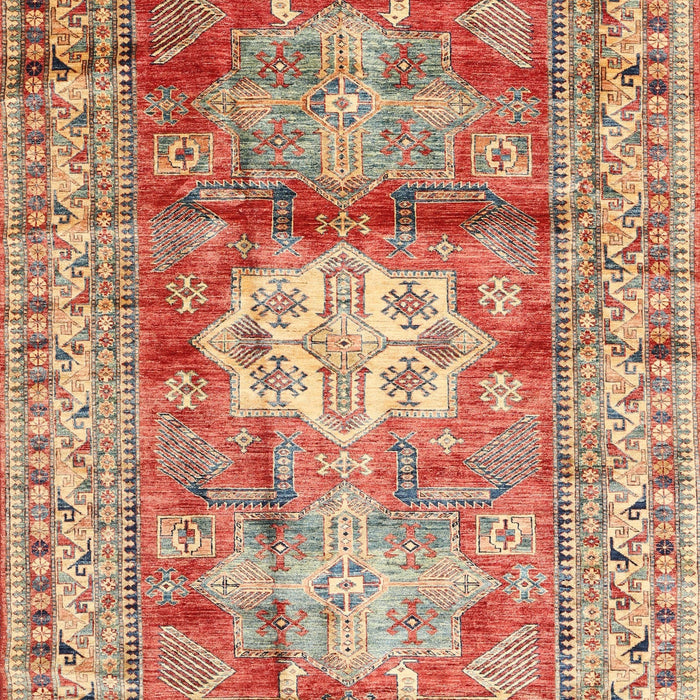 Traditional Red Geometric Rug, tr352