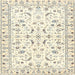 Round Machine Washable Traditional Parchment Beige Rug, wshtr3531