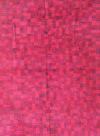 Machine Washable Traditional Deep Pink Rug, wshtr3532