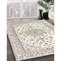 Traditional Lemon Beige Persian Rug, tr3535