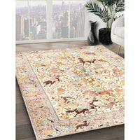 Traditional Peach Beige Persian Rug, tr3536