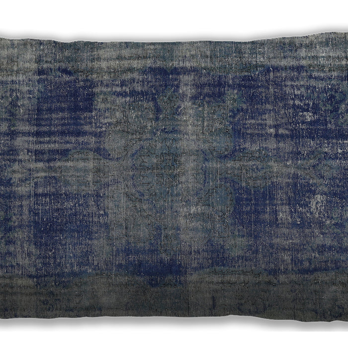 Traditional Classic Rectangular Blue Lumbar Throw Pillow, 13 inch by 19 inch, lbtr3537