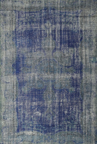 Machine Washable Traditional Blue Rug, wshtr3537