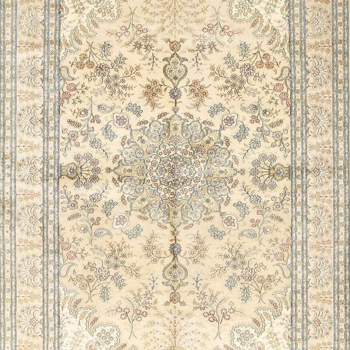 Traditional Golden Blonde Gold Medallion Rug, tr353