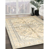 Traditional Golden Blonde Gold Medallion Rug, tr353