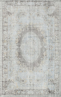 Machine Washable Traditional Dark Gray Rug, wshtr3541