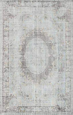 Machine Washable Traditional Dark Gray Rug, wshtr3541