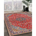 Traditional Light French Beige Brown Persian Rug in Family Room, tr3542