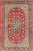 Machine Washable Traditional Fire Brick Red Rug, wshtr3544