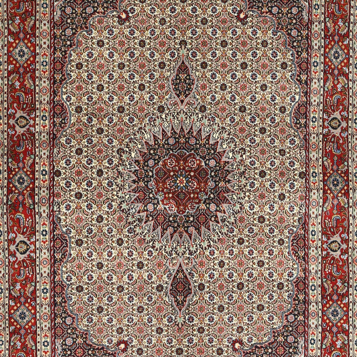 Traditional Light French Beige Brown Persian Rug, tr3548
