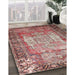 Traditional Brown Red Persian Rug in Family Room, tr3549