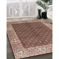 Traditional Saffron Red Persian Rug, tr3550