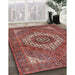 Machine Washable Traditional Tomato Red Rug in a Family Room, wshtr3552