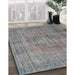 Machine Washable Traditional Dark Gray Rug in a Family Room, wshtr3553