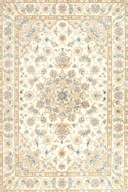 Machine Washable Traditional Parchment Beige Rug, wshtr3555