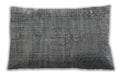 Traditional Classic Rectangular Dark Gray Lumbar Throw Pillow, 13 inch by 19 inch, lbtr3556