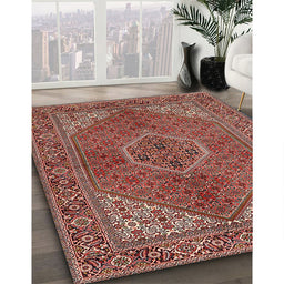 Traditional Red Persian Rug in Family Room, tr3558