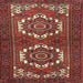 Square Traditional Rust Pink Persian Rug, tr3562