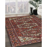 Traditional Saffron Red Persian Rug, tr3563