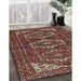 Traditional Saffron Red Persian Rug in Family Room, tr3563