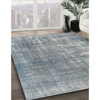 Traditional Slate Granite Gray Persian Rug, tr3564