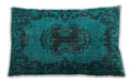 Traditional Classic Rectangular DarkTurquoise Green Lumbar Throw Pillow, 13 inch by 19 inch, lbtr3565