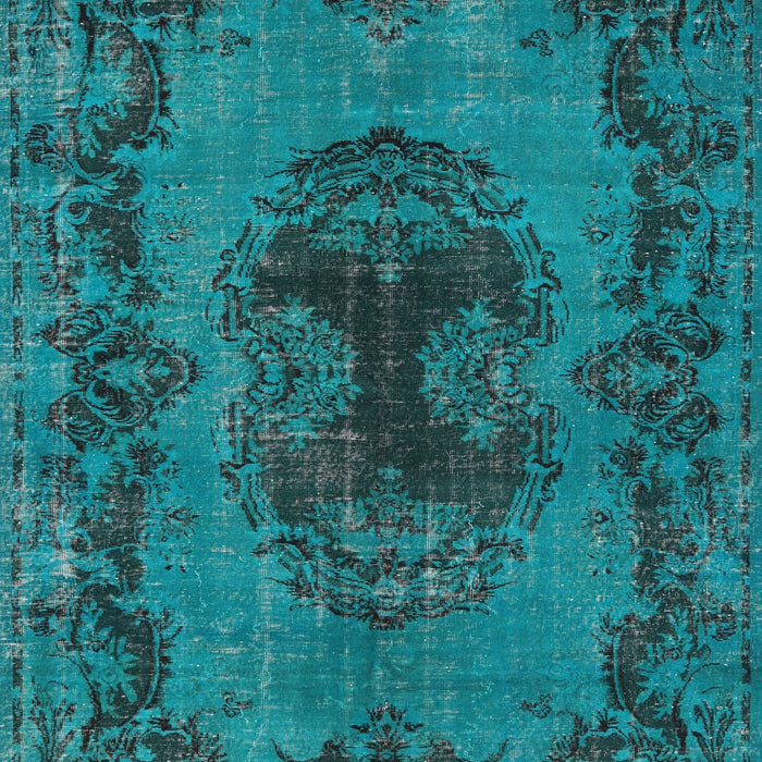 Traditional Dark Turquoise Green Persian Rug, tr3565