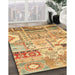 Traditional Chrome Gold Yellow Persian Rug in Family Room, tr3567