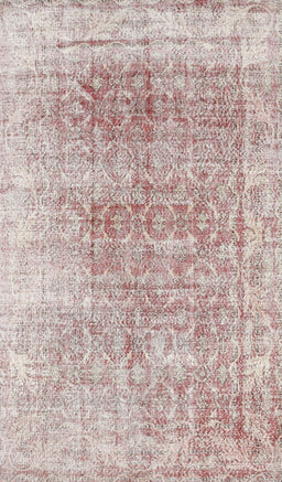 Machine Washable Traditional Rose G Pink Rug, wshtr3568