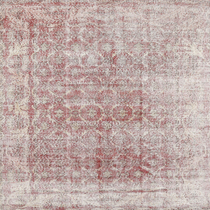 Square Traditional Rose Gold Pink Persian Rug, tr3568