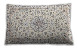 Traditional Classic Rectangular Soft Ivory Beige Lumbar Throw Pillow, 13 inch by 19 inch, lbtr356
