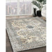 Machine Washable Traditional Sage Green Rug in a Family Room, wshtr3570