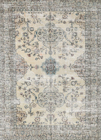 Machine Washable Traditional Sage Green Rug, wshtr3570