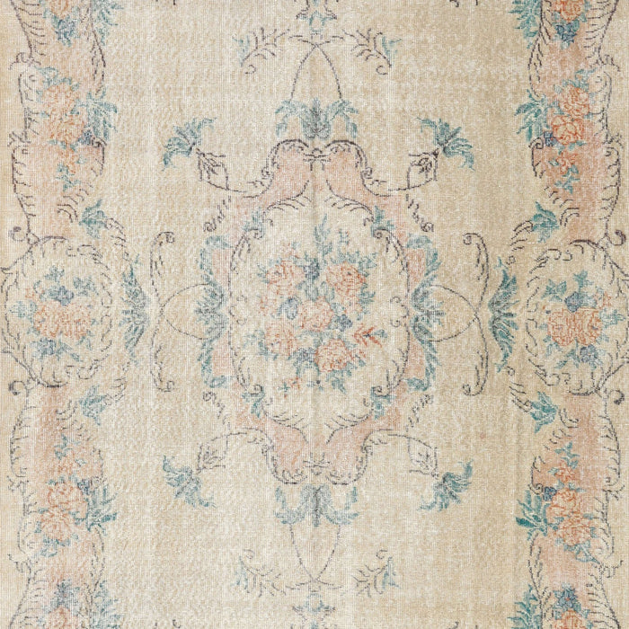 Machine Washable Traditional Light French Beige Brown Rug, wshtr3571