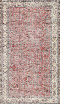 Machine Washable Traditional Orange Salmon Pink Rug, wshtr3572