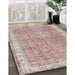 Machine Washable Traditional Orange Salmon Pink Rug in a Family Room, wshtr3572