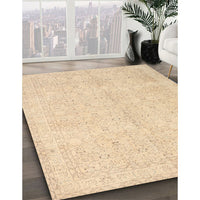 Traditional Brown Gold Persian Rug, tr3575
