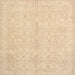 Square Traditional Brown Gold Persian Rug, tr3575