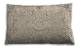 Traditional Classic Rectangular Camel Brown Lumbar Throw Pillow, 13 inch by 19 inch, lbtr3577