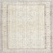 Square Traditional Champagne Beige Persian Rug, tr3579