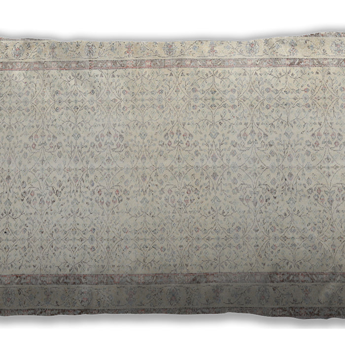 Traditional Classic Rectangular Champagne Beige Lumbar Throw Pillow, 13 inch by 19 inch, lbtr3579