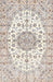 Traditional Champagne Beige Medallion Rug, tr357