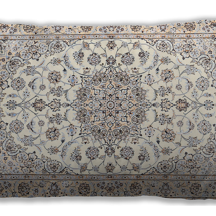 Traditional Classic Rectangular Champagne Beige Lumbar Throw Pillow, 13 inch by 19 inch, lbtr357
