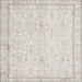 Square Traditional Silver Pink Persian Rug, tr3580