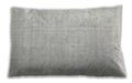 Traditional Classic Rectangular Pale Silver Gray Lumbar Throw Pillow, 13 inch by 19 inch, lbtr3582